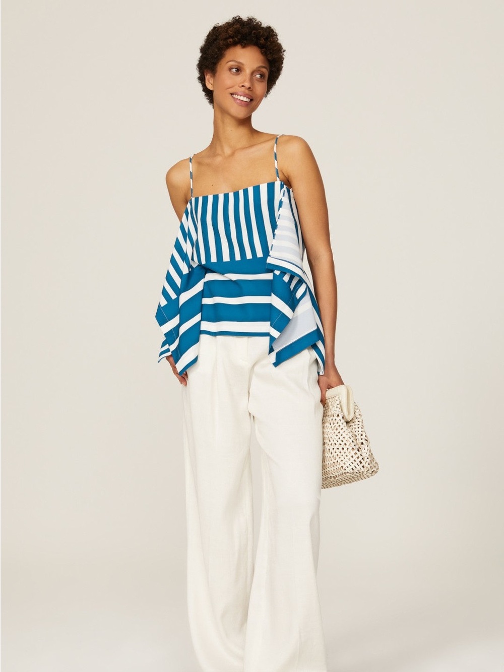 TOME Collective Handkerchief Stripe Tank Top - Size L